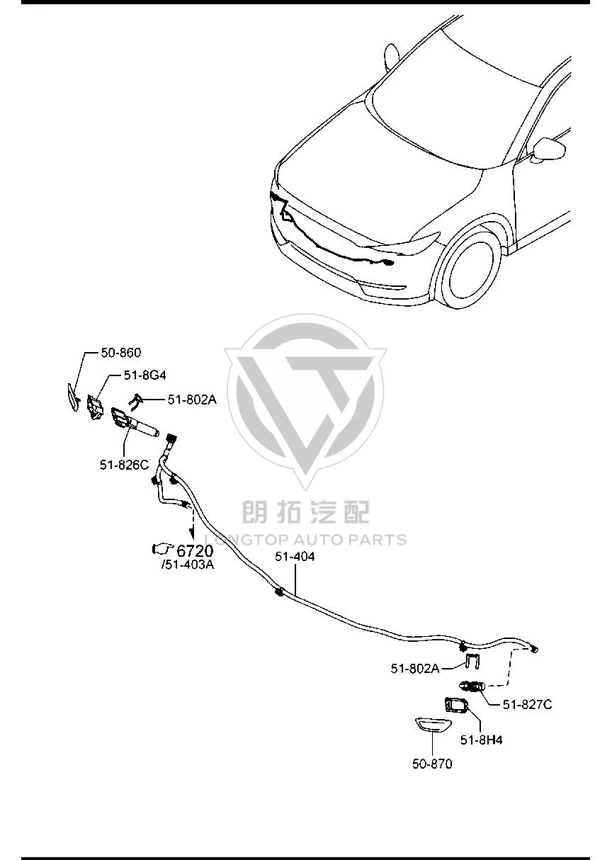 Headlight Washer Nozzle Cover Left KD5H-518H1 KD5H518H1 for Mazda CX-5