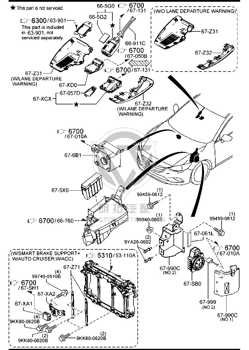 Body Control Module KD456-75X0C KD45675X0C for Mazda MAZDA6
