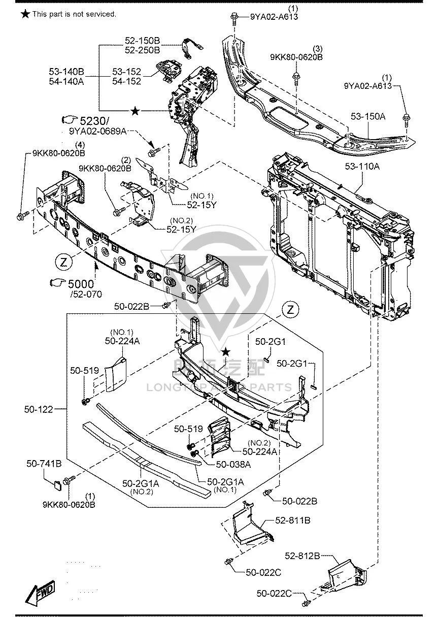 Front Hood Lock Bracket KD5H5-215Y KD5H5215Y for Mazda CX-5