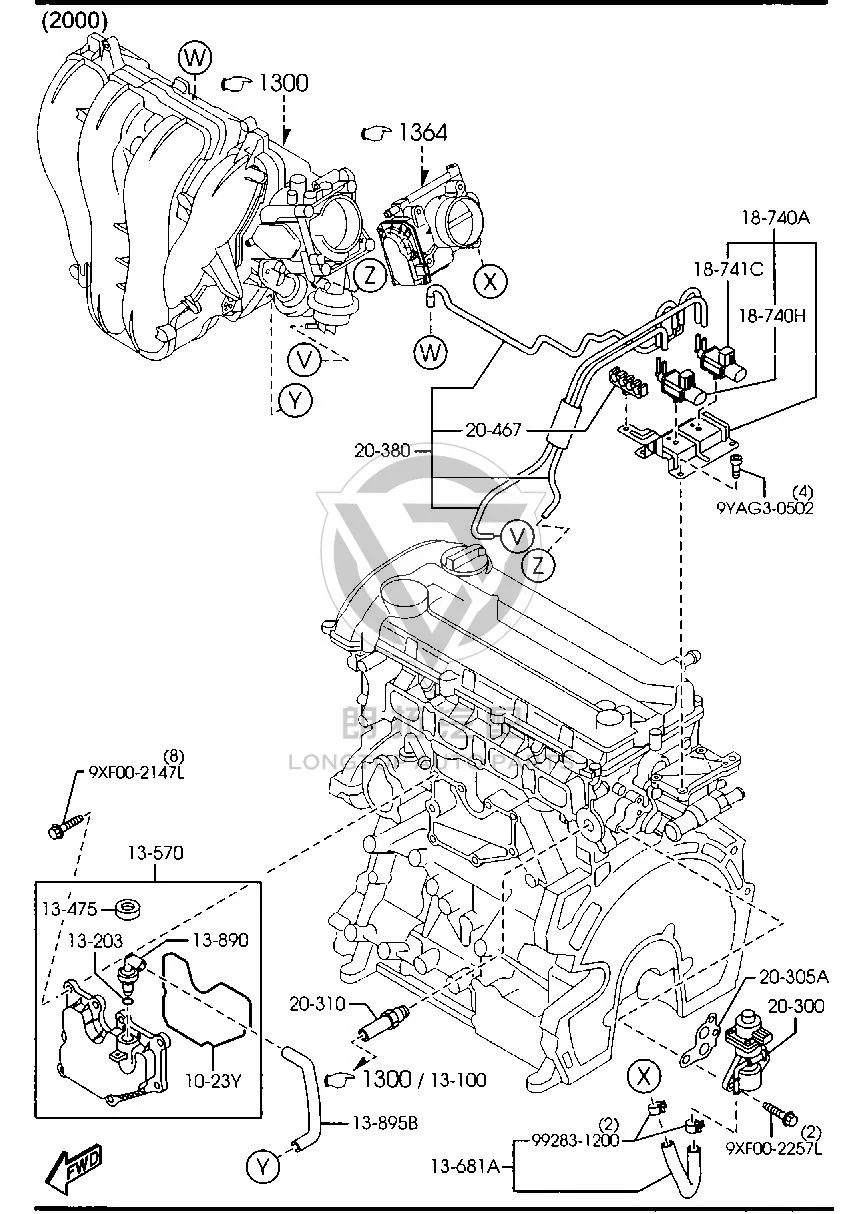 Oil–air separator L33K1-3570 L33K13570 for Mazda MAZDA6