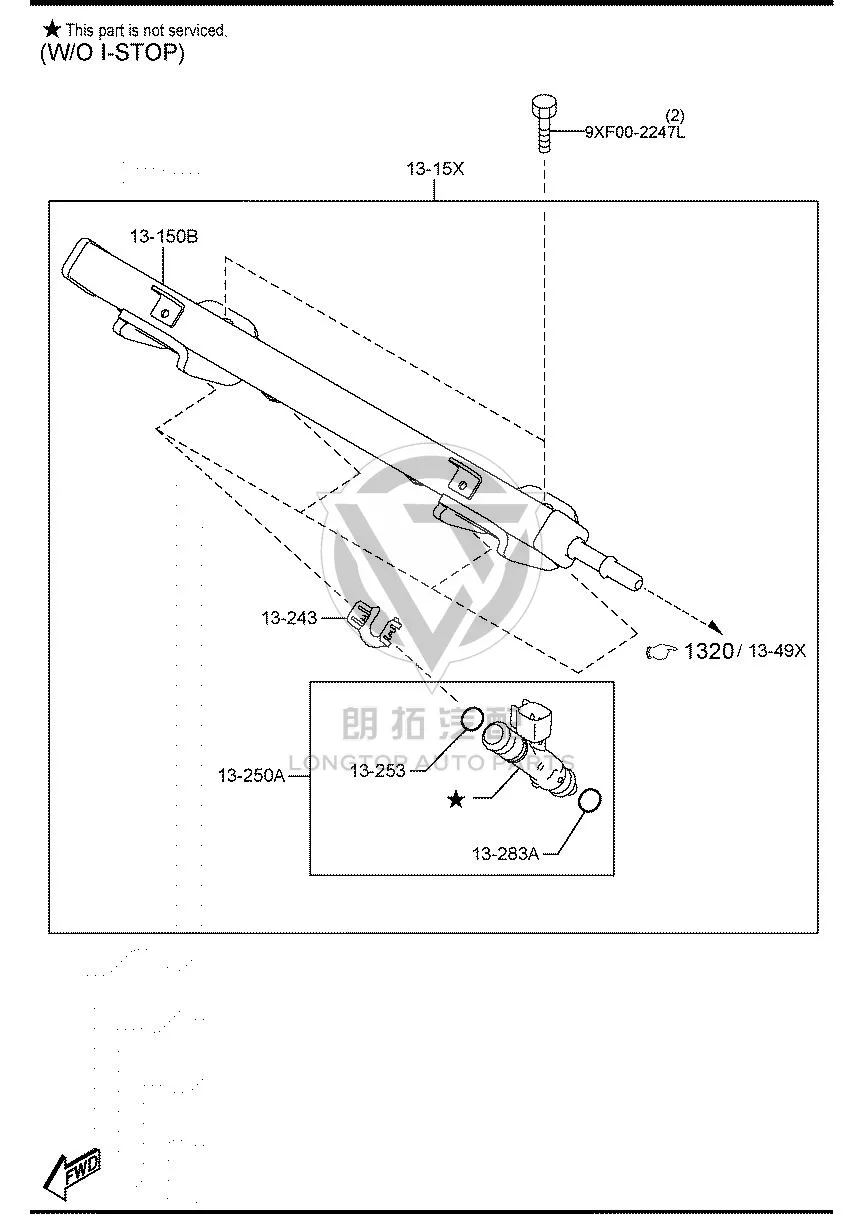 Fuel Injector L3G51-3250 L3G513250 for Ford Escape