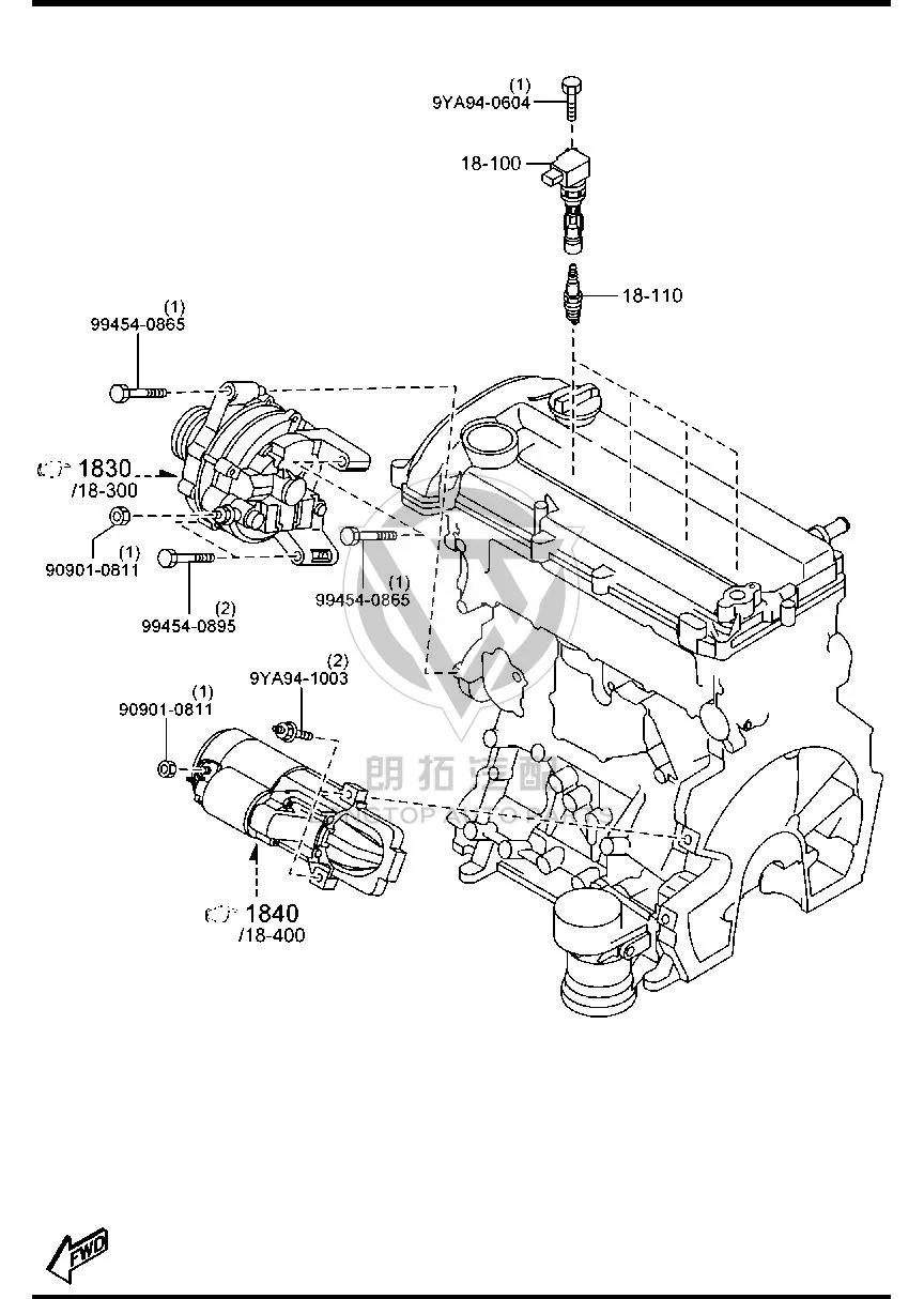 Spark plug LFJD1-8110 LFJD18110 for Mazda MAZDA6