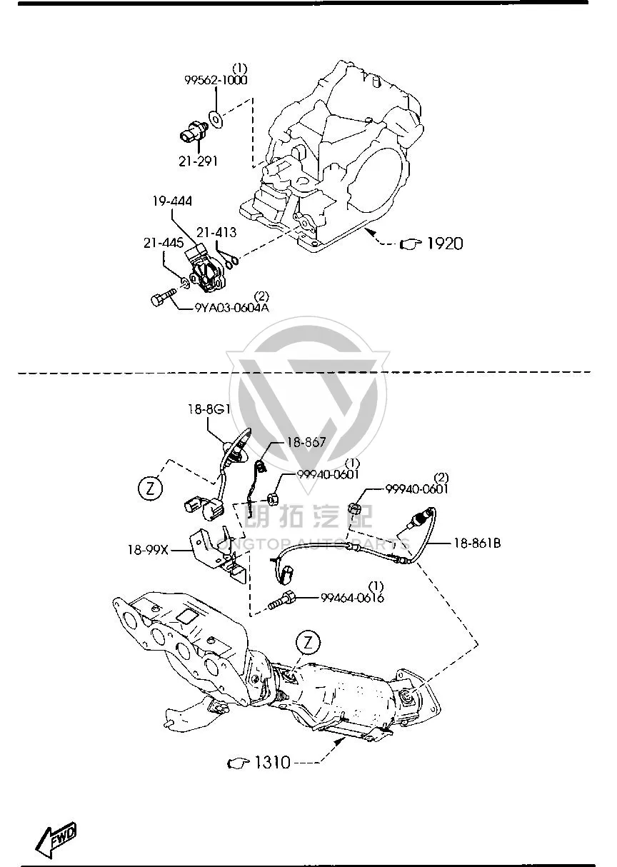Oxygen Sensor (Front) L5551-88G1B L555188G1B for Mazda CX-7