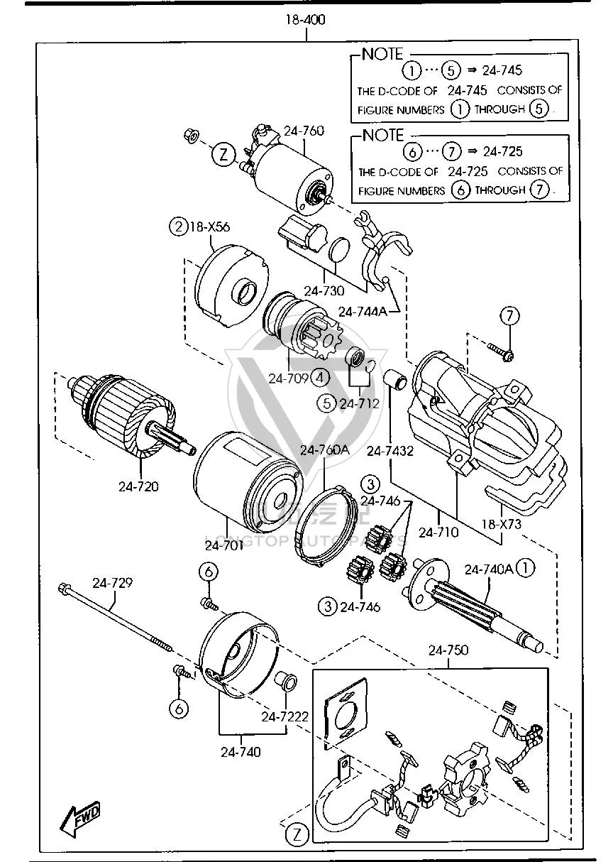 Starter Motor L8131-8400 L81318400 for Mazda MAZDA6