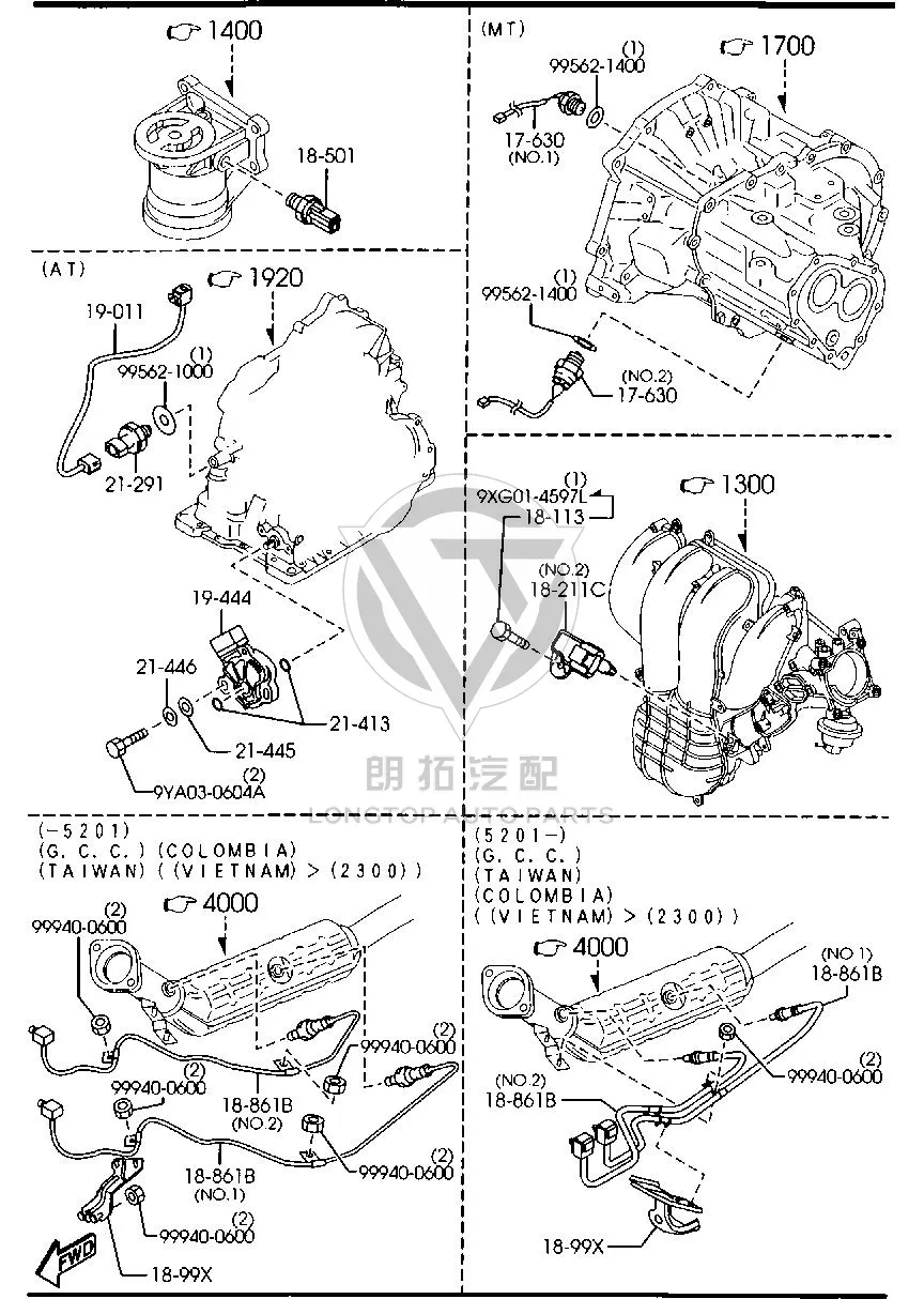 Oxygen Sensor (Front) L8131-8861B L81318861B for Mazda Mazda6