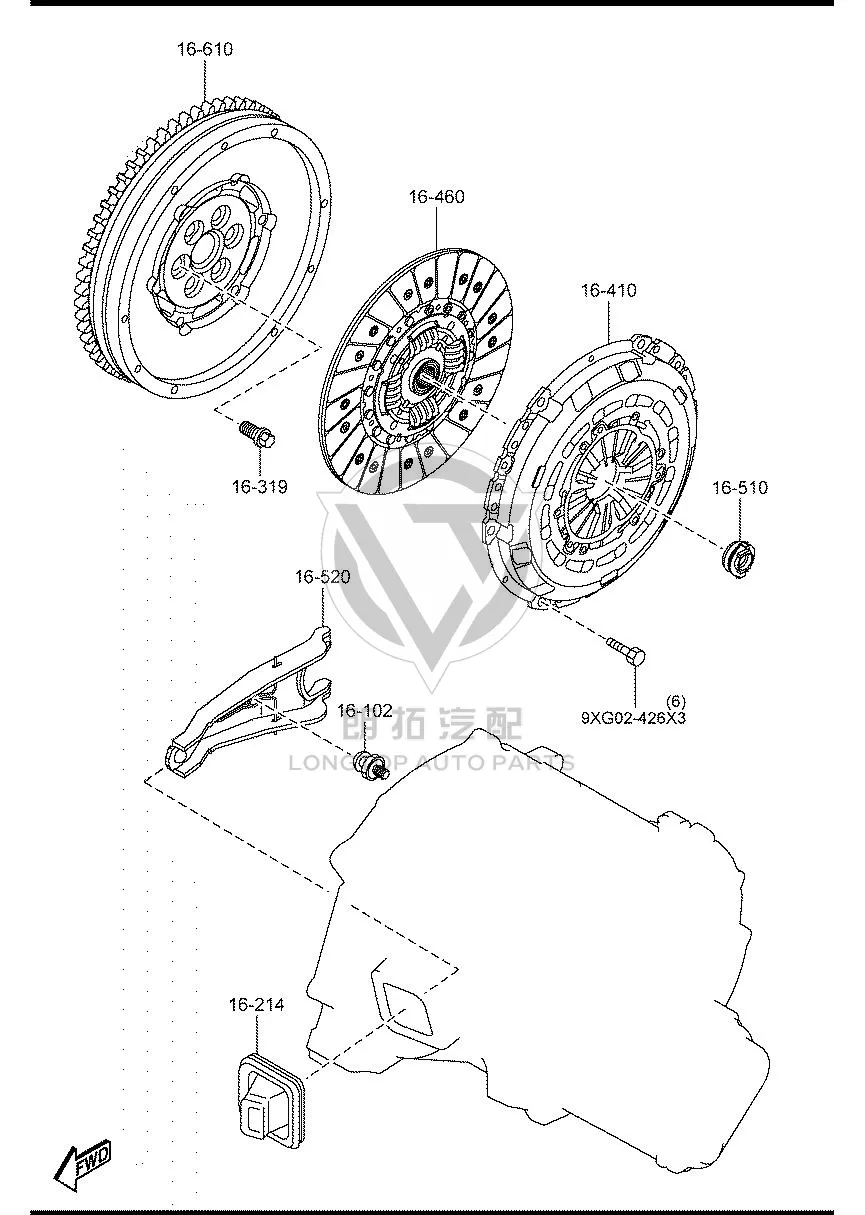 Release Bearing LF011-6510 LF0116510 for Mazda MAZDA6