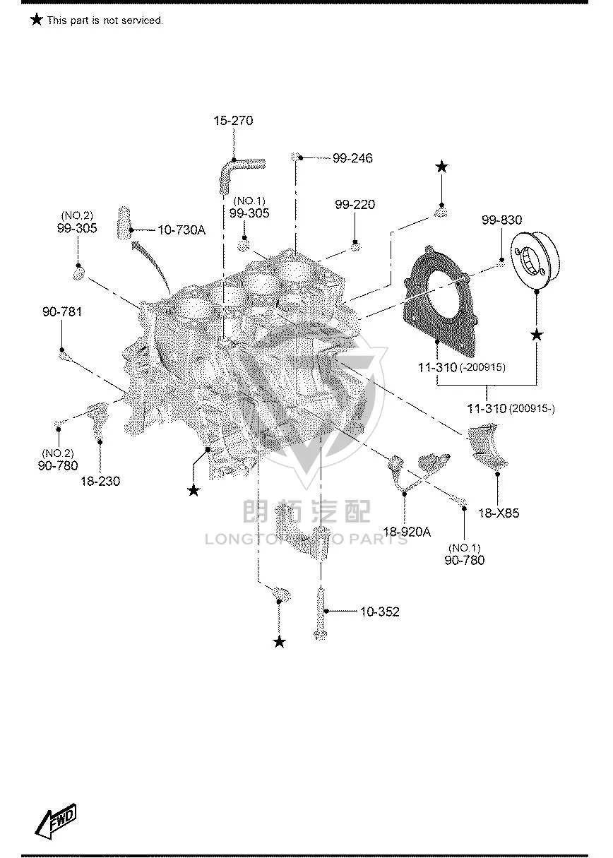 Knock Sensor LF011-8921 LF0118921 for Mazda Mazda6