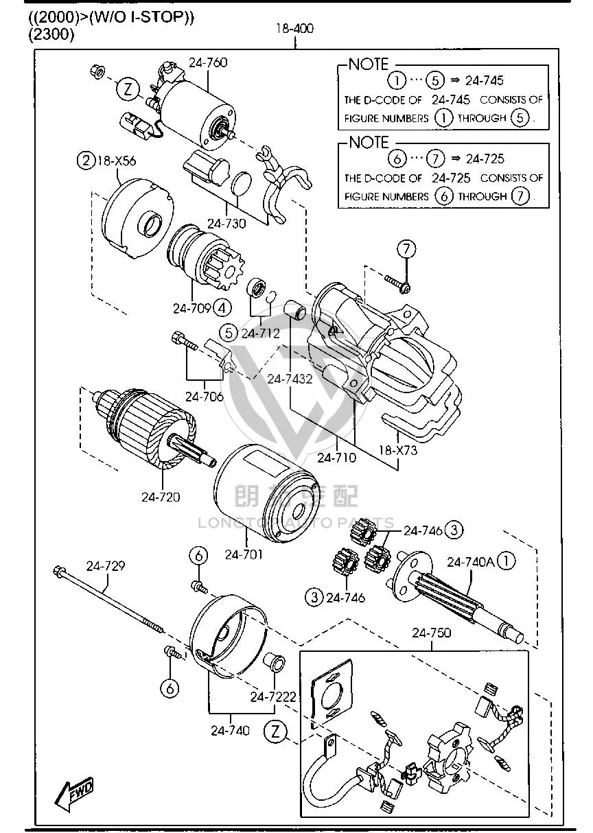 Starter Motor LF8J1-8400B LF8J18400B for Mazda MAZDA6