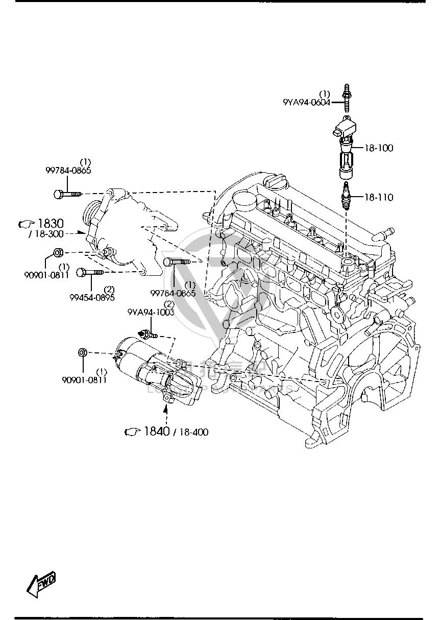Spark plug LFG11-8110 LFG118110 for Ford Galaxy