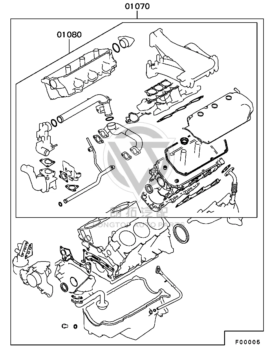 Engine Overhaul Kit MD977-864 MD977864 for Mitsubishi V63W