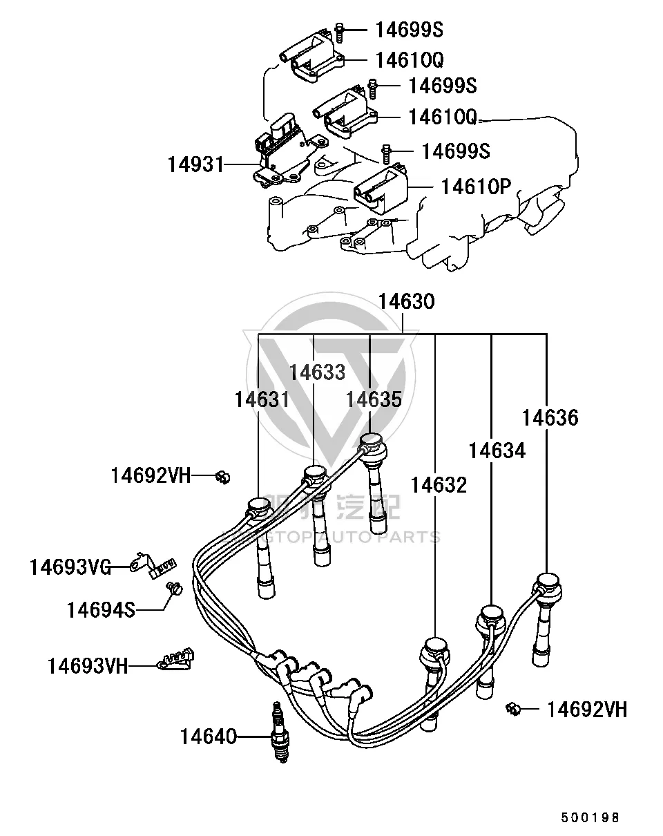 Spark plug MN119-942 MN119942 for Mitsubishi V87W