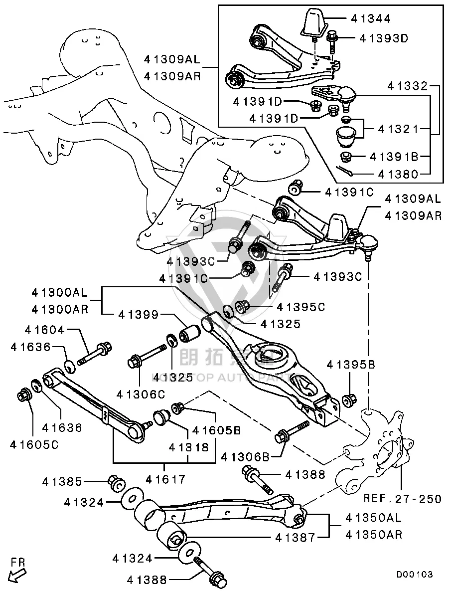 Nut 4013A-187 4013A187 for Mitsubishi V87W