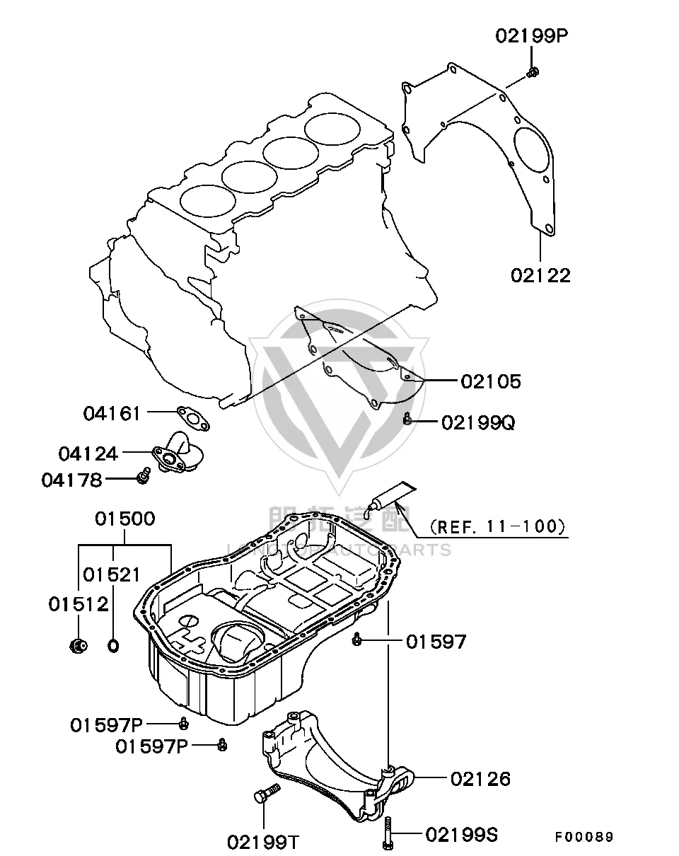 Engine Oil Pan MN149-374 MN149374 for Mitsubishi DJ1A