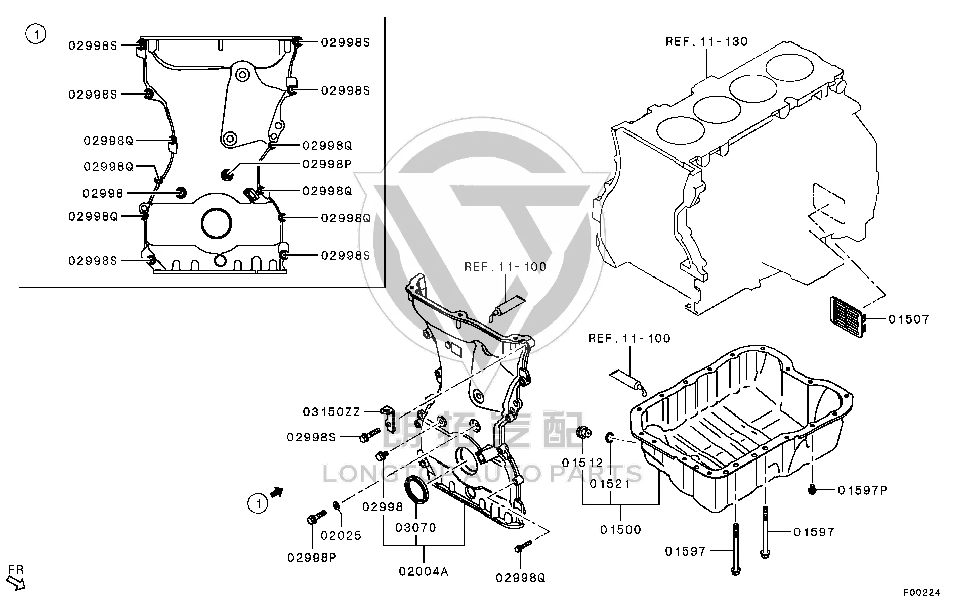 Engine Oil Pan MN187-236 MN187236 for Mitsubishi CV5W