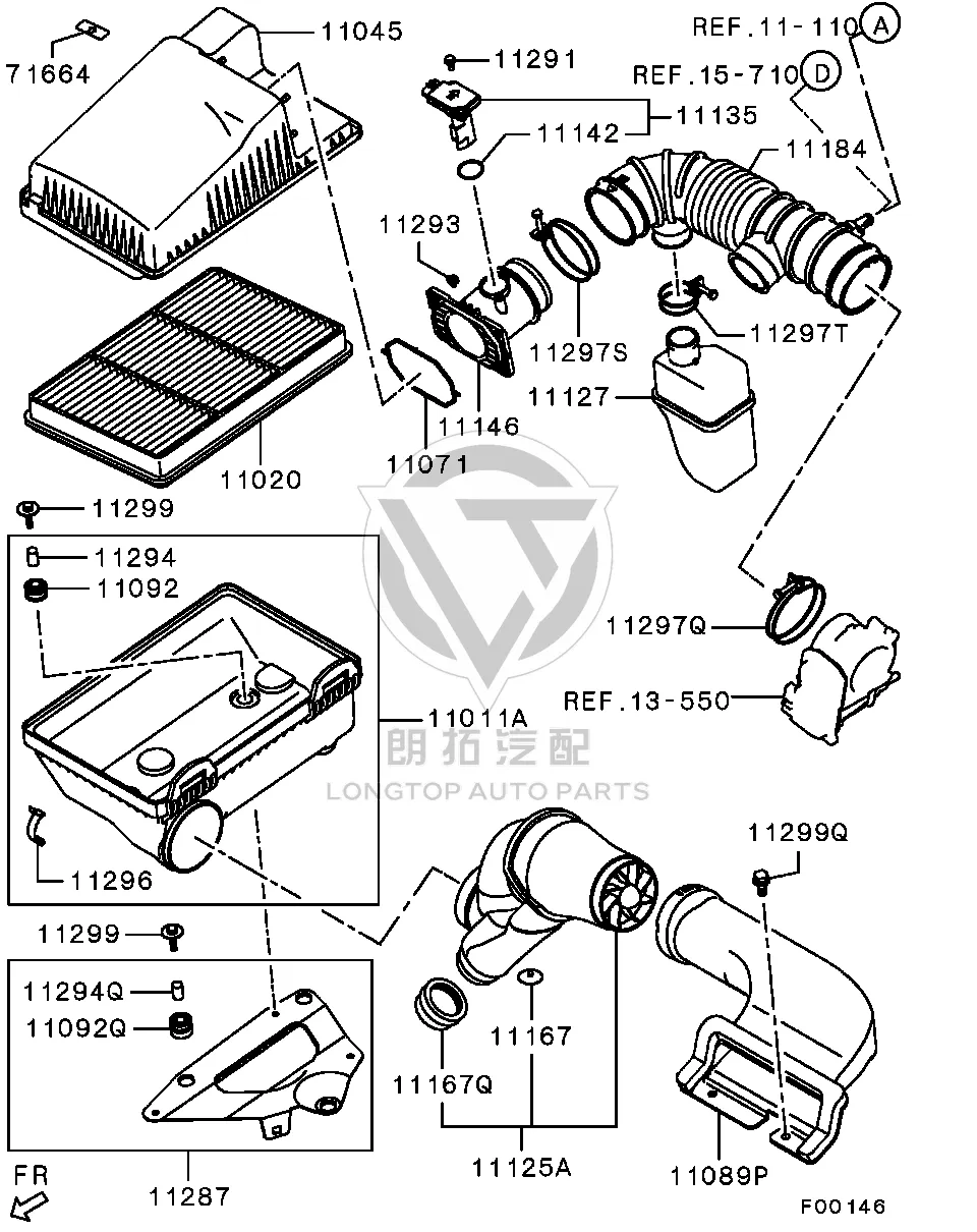 Air Flow Meter MR985-187 MR985187 for Mitsubishi V87W