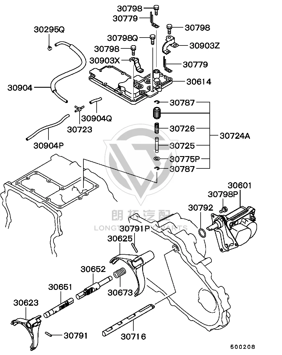 Transfer Case Shift Actuator MR446-6665 MR4466665 for Mitsubishi V87W
