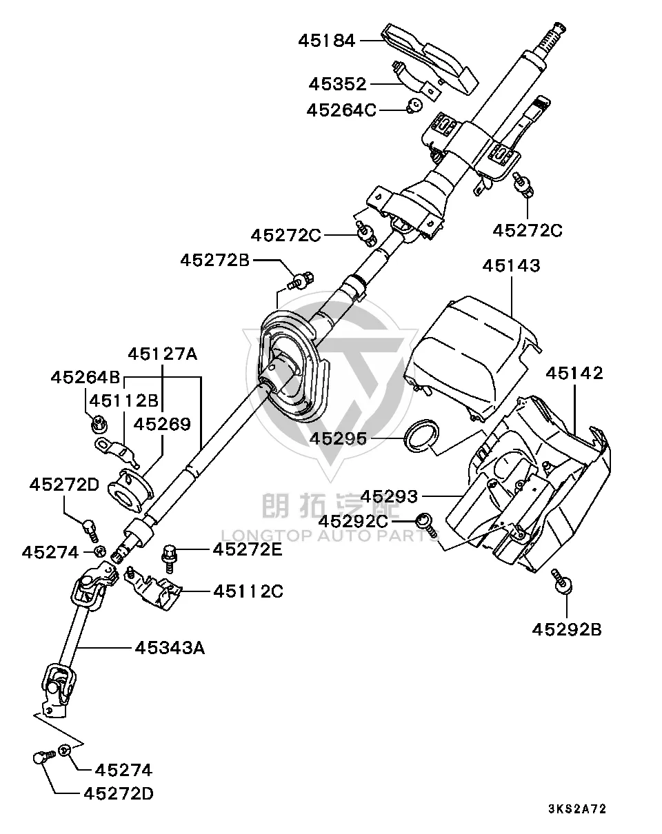 Steering Column Bracket (Lower) MR510-9444 MR5109444 for Mitsubishi V87W