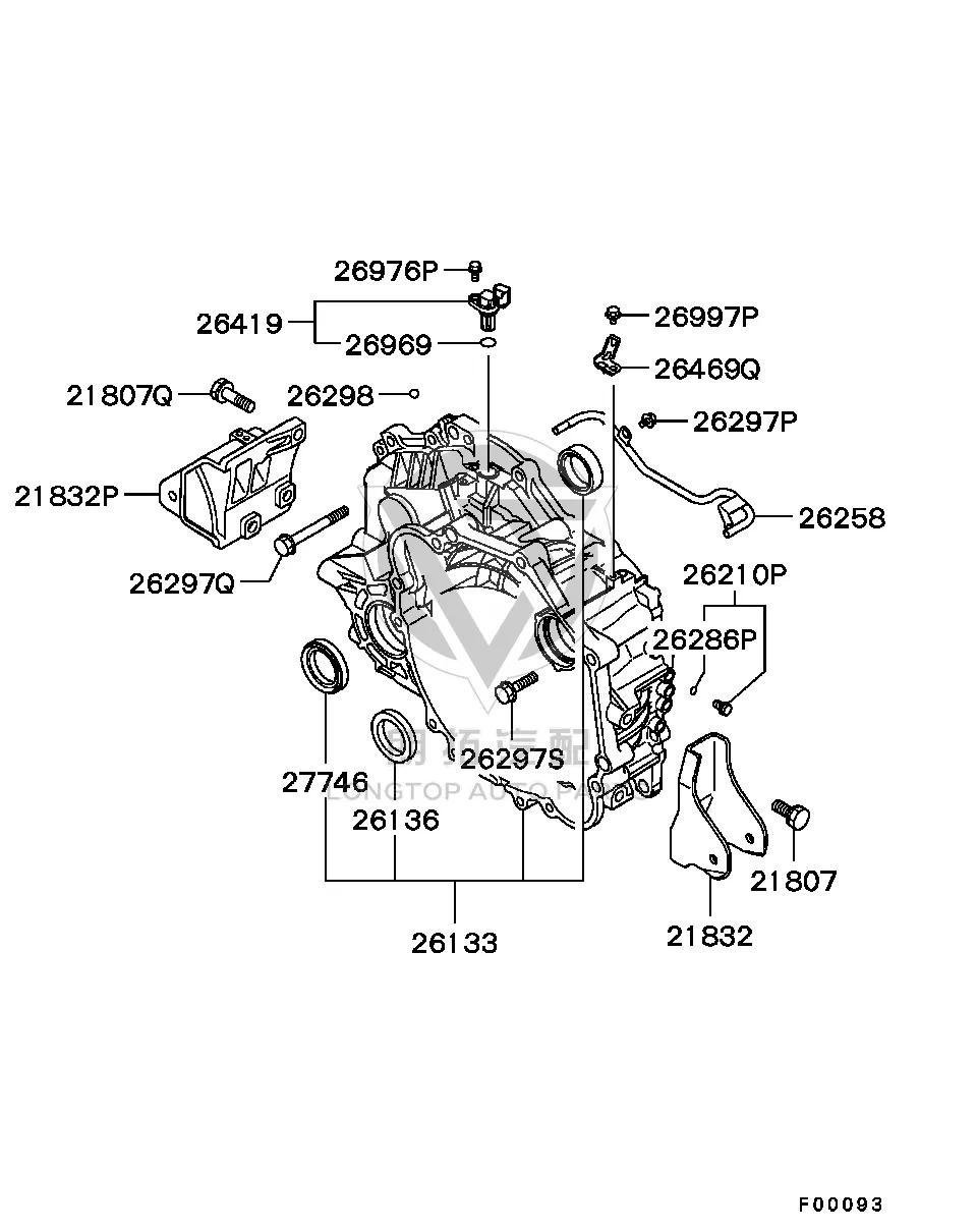 Automatic Transmission Converter Housing Oil Seal MR967-673 MR967673 for Mitsubishi CR5W
