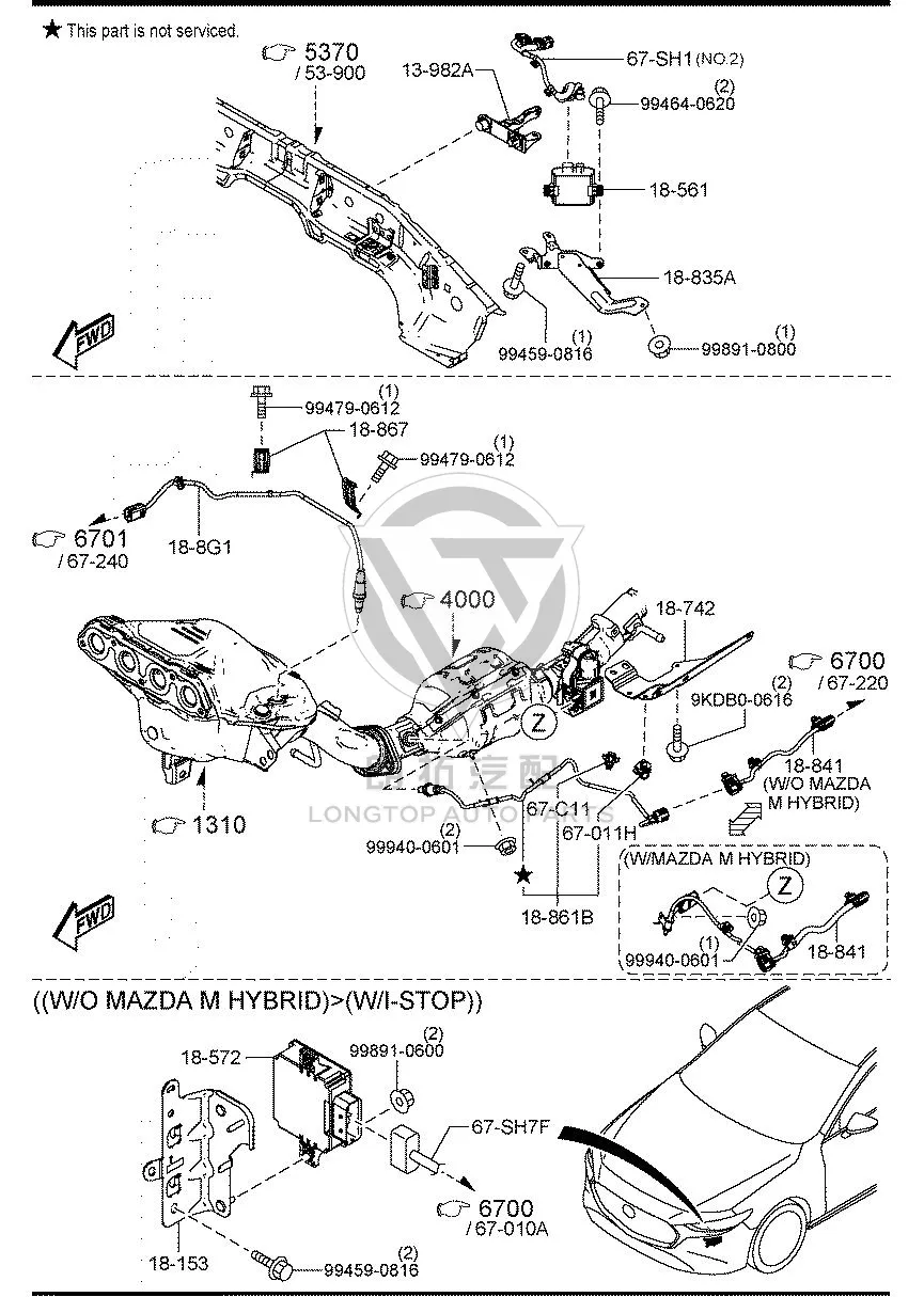Fuel Pump Control Unit PAF11-8561 PAF118561 for Mazda MAZDA3