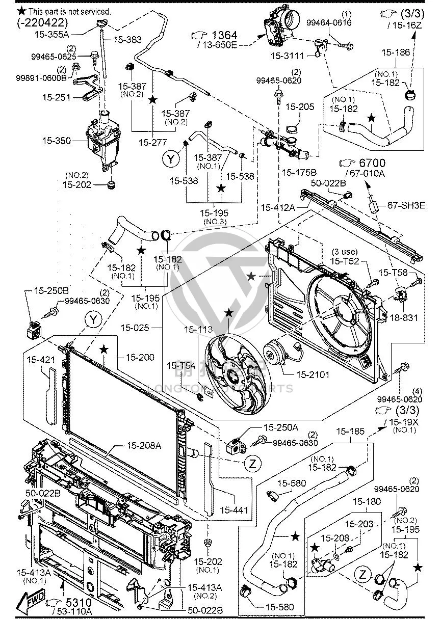Radiator outlet pipe PAS61-518YA PAS61518YA for Mazda MAZDA3