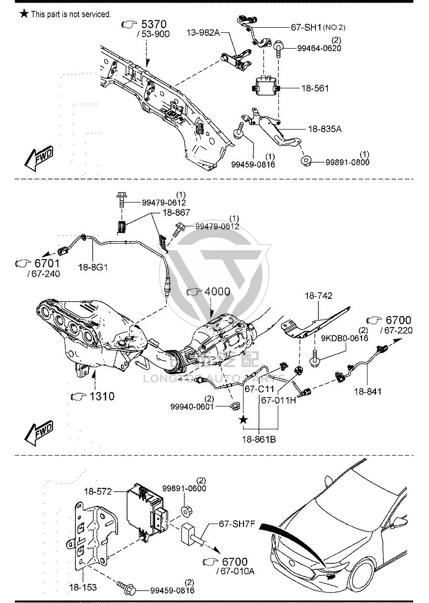Control Module Bracket P5J11-858Z P5J11858Z for Mazda MAZDA3
