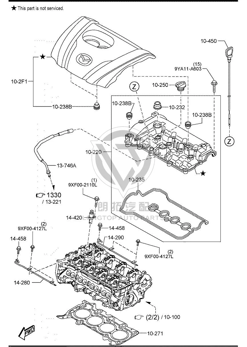Oil control valve PE011-4420A PE0114420A for Mazda MAZDA6