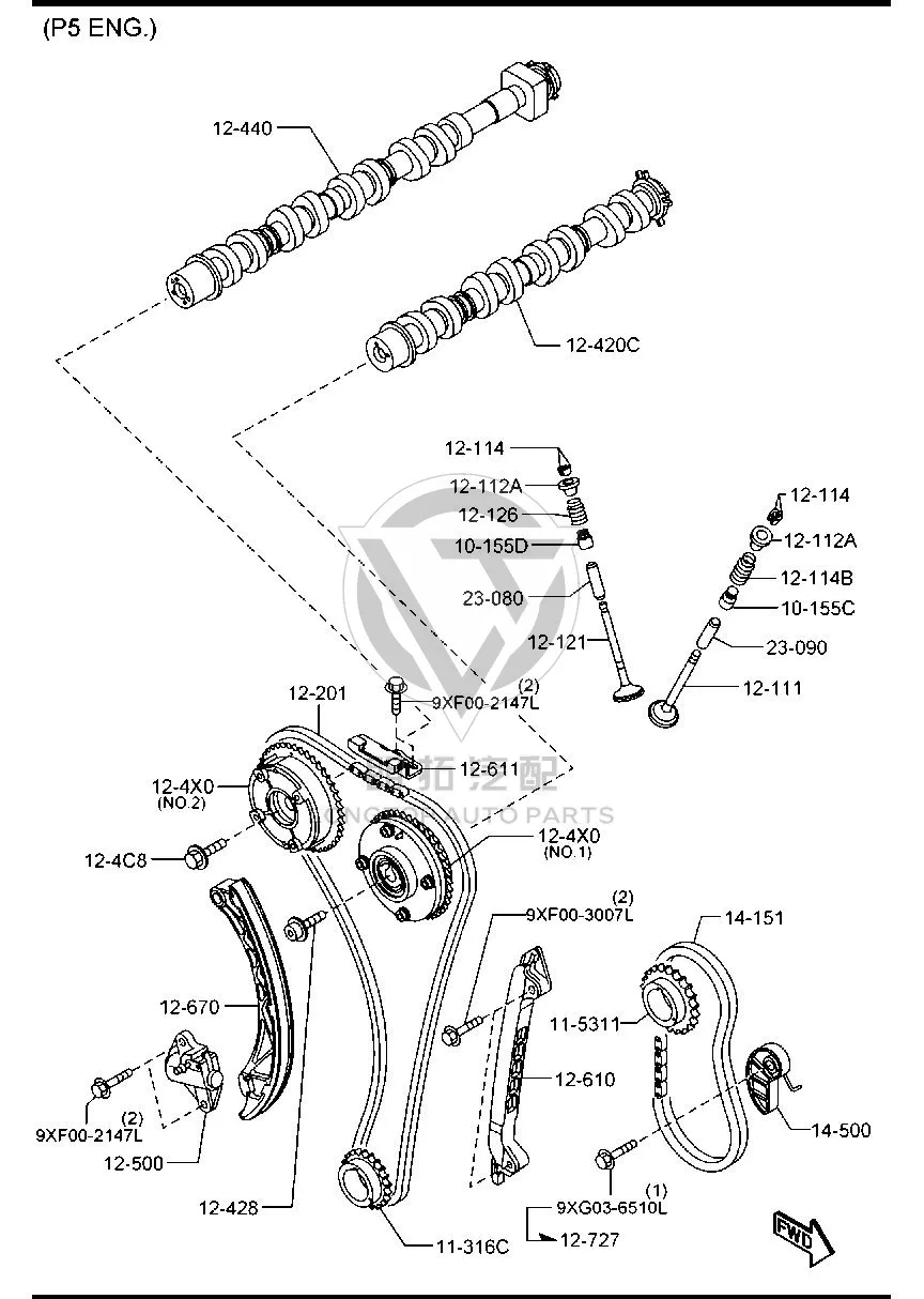 Timing Tensioner PE011-2500 PE0112500 for Mazda MAZDA6