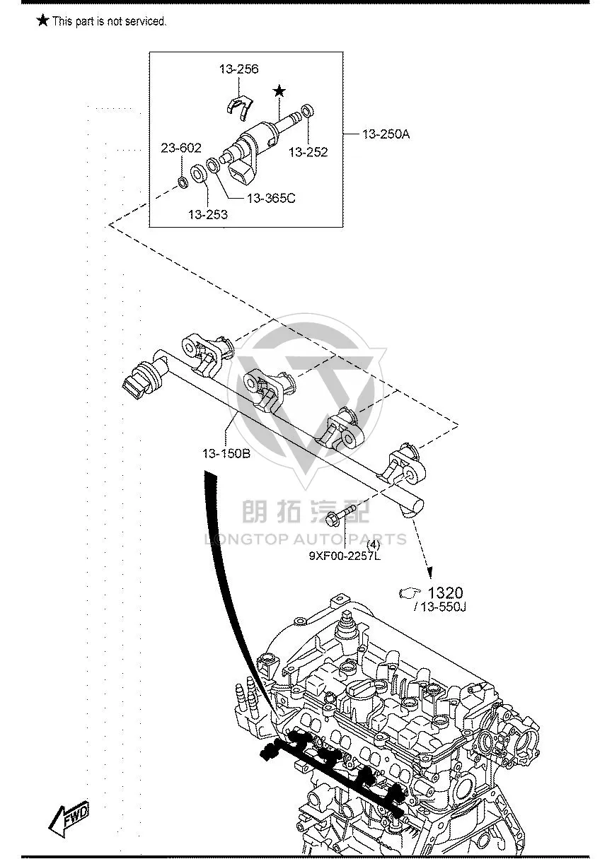 Fuel Injector PY011-3250 PY0113250 for Mazda MAZDA6
