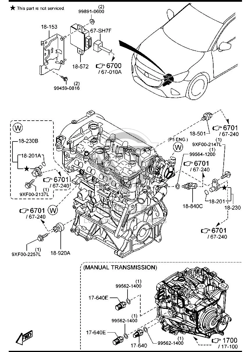 DC/DC Converter PE031-85722 PE03185722 for Mazda MAZDA6