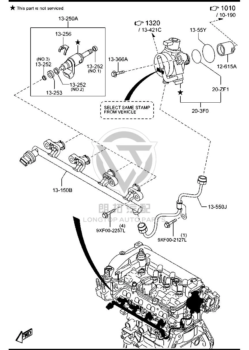 High-pressure oil pump PE192-03F0 PE19203F0 for Mazda MAZDA6