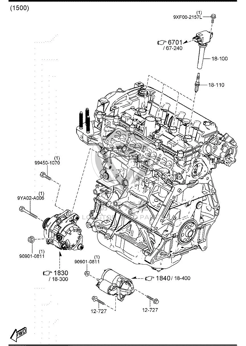 Spark Plug PE5R1-8110 PE5R18110 for Mazda MAZDA6