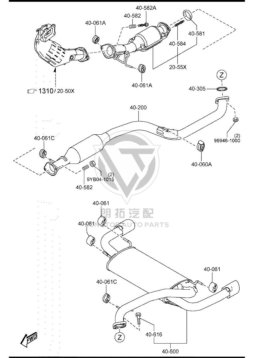 Bolt L3M74-0584 L3M740584 for Mazda MAZDA6