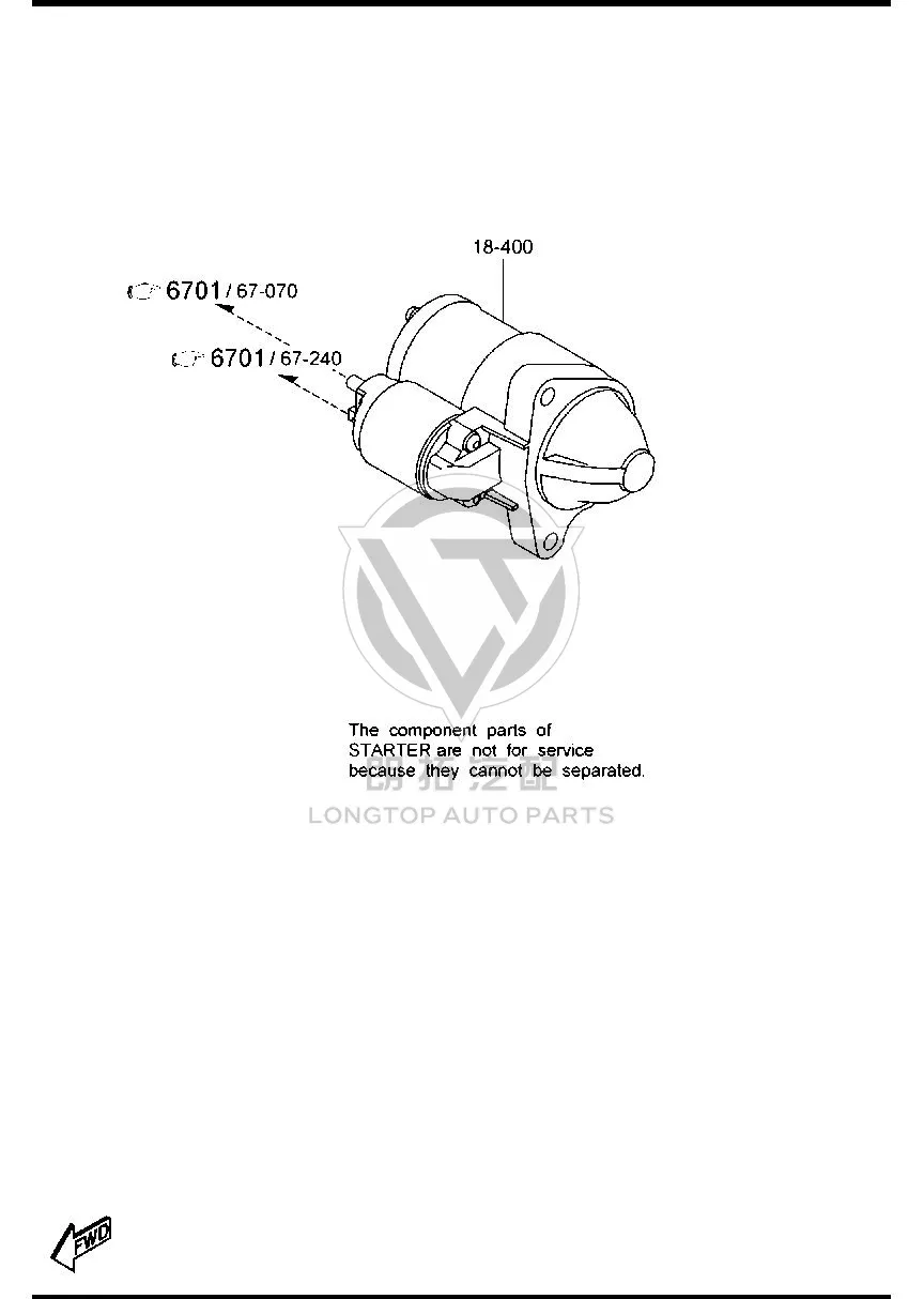 Starter Motor PE8B1-8400 PE8B184000 for Mazda CX-50