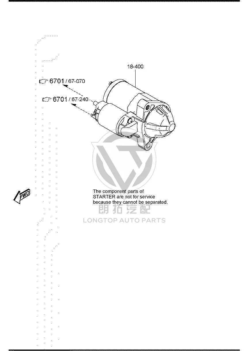 Starter motor P5J11-8400 P5J118400 for Mazda CX-50