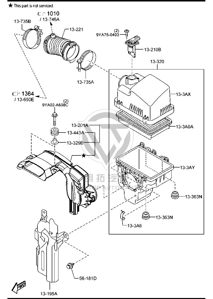 Air Flow Meter PYNM1-3215 PYNM13215 for Mazda MAZDA6 ATENZA