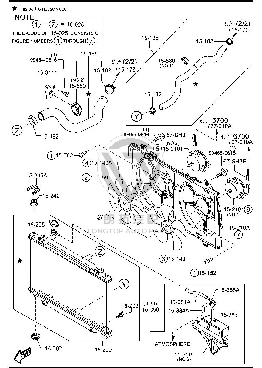 Coolant Reservoir PEAJ1-5350 PEAJ15350 for Mazda Mazda6 Atenza