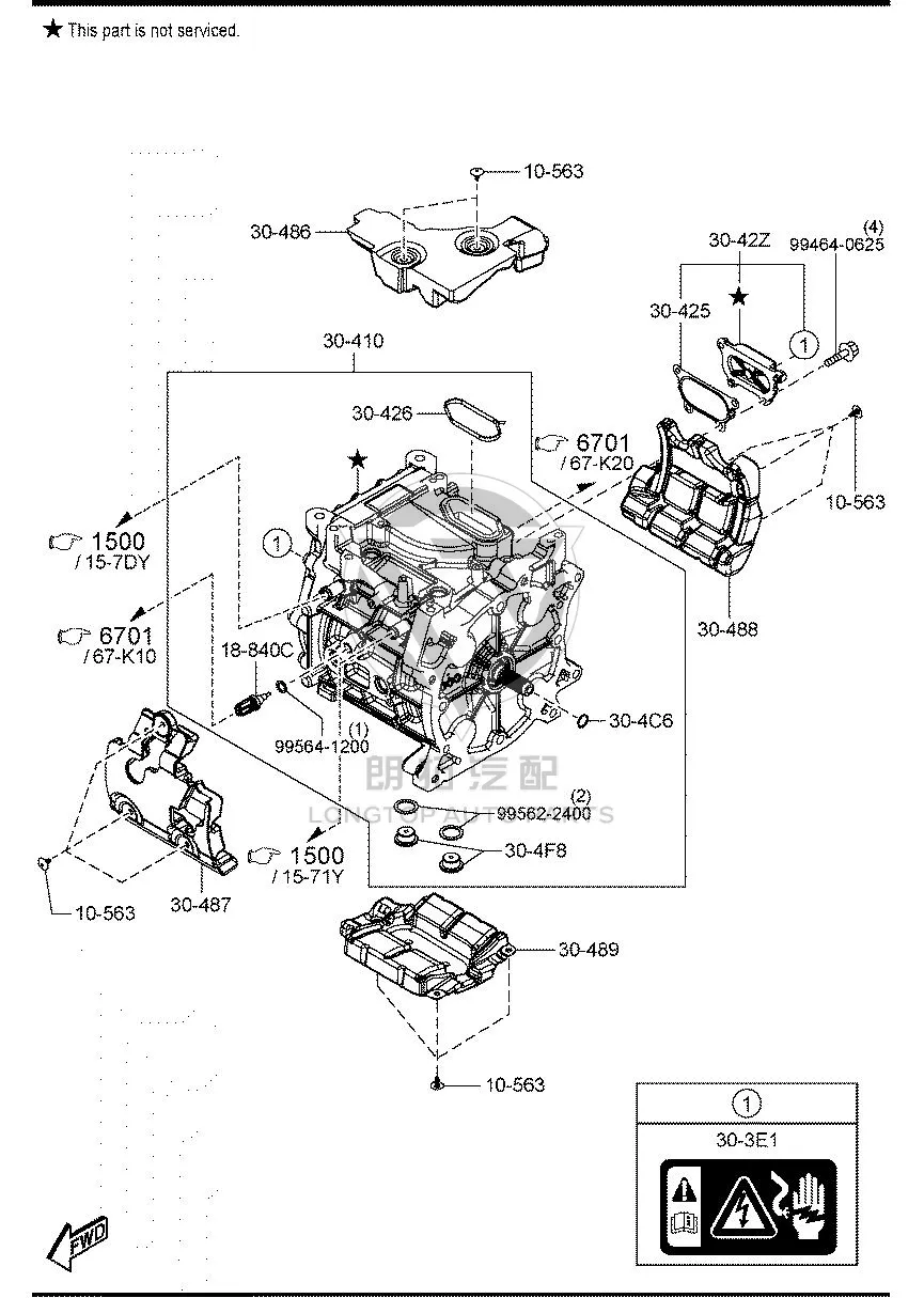 Engine temperature sensor SH011-88400 SH01188400 for Mazda MAZDA6