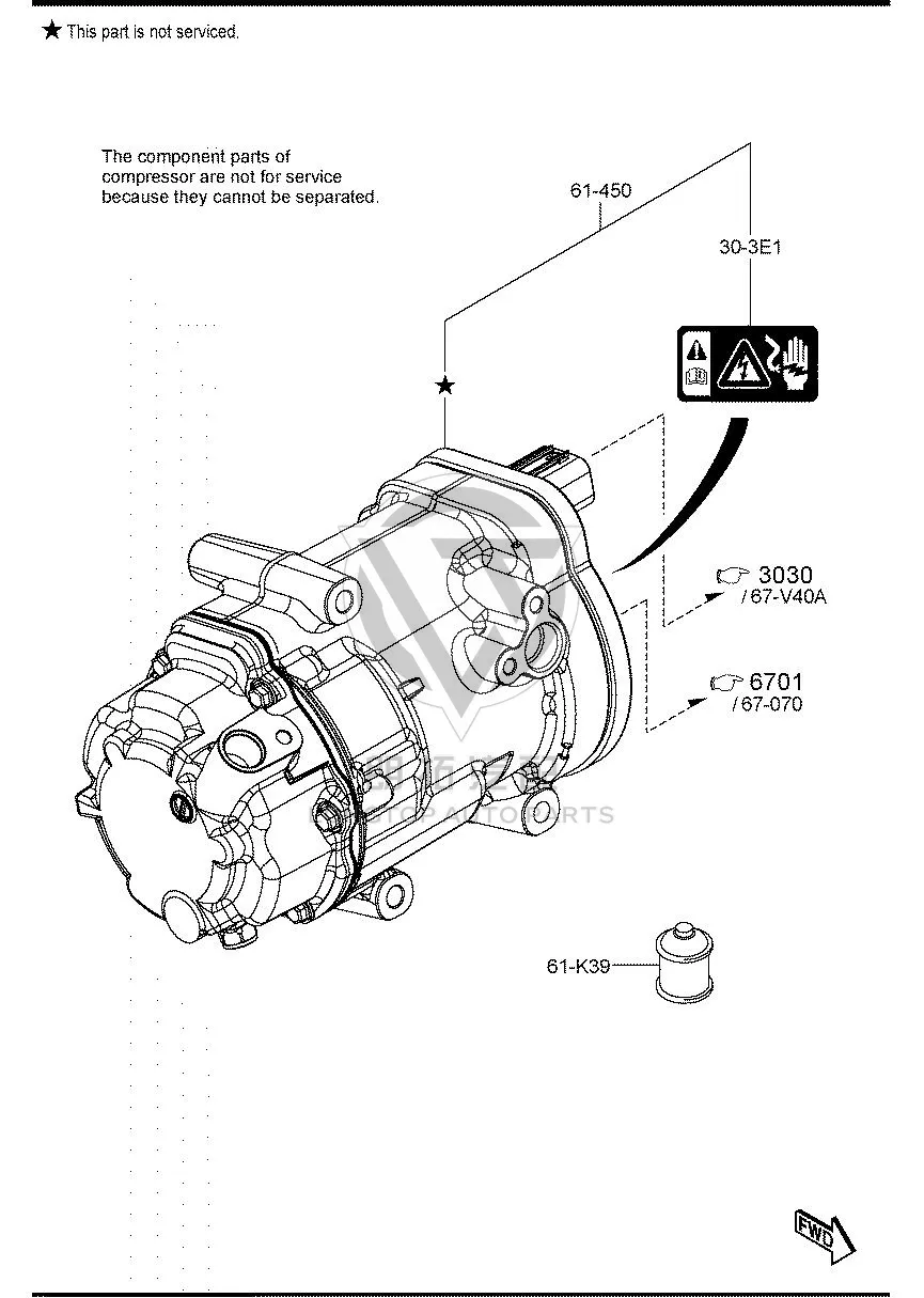 Air Conditioning Pump VC676-14C0A VC67614C0A for Mazda CX-50