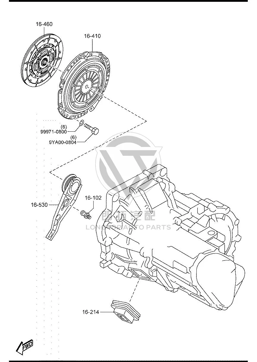 Clutch Disc Z6041-6460 Z60416460 for Mazda Mazda3