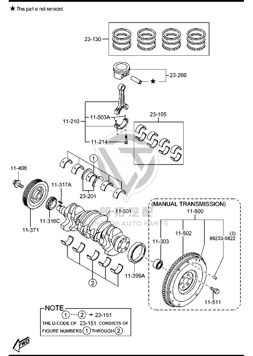 Flywheel Z6221-1500 Z62211500 for Mazda MAZDA2