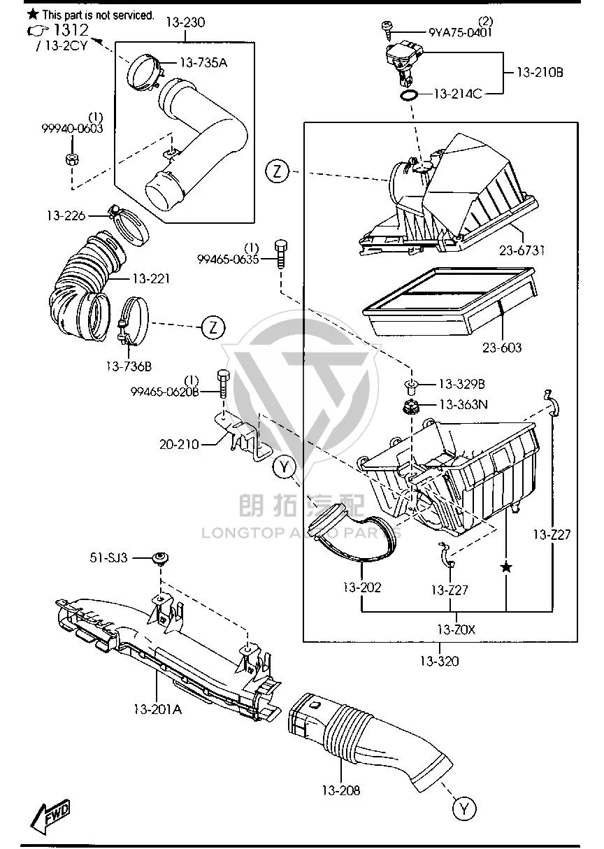 Air Flow Meter ZL011-3215 ZL0113215 for Ford Escape